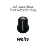 Knob, Soft Touch Plastic, Black w/ Color Index, T18 Shaft